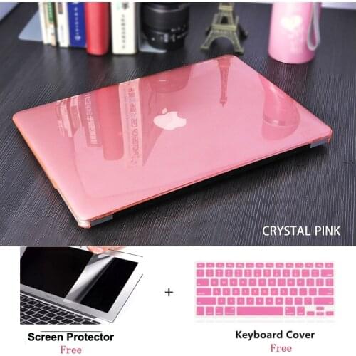Crystal Laptop Case+Keyboard Cover For Apple Macbook Air 13 Case 11 Pro 15 Retina 12 Laptop Bag For New Pro 13 Touch bar 15 Case