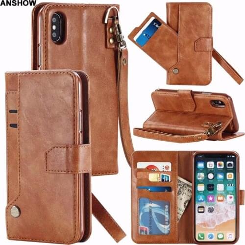 Removable Detachable Leather Wallet For Iphone XS MAX XR X 8 7 Plus 6 6S Galaxy S9 Photo Frame Card Flip Cover Case Pouch 25PCS