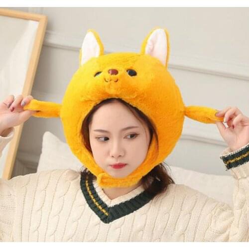 Hats Cute Creative Kangaroo Shape Funny Cartoon Animal Hats Cosplay Hat Photo Prop Girl Birthday Gift Party Interactive Game Toy