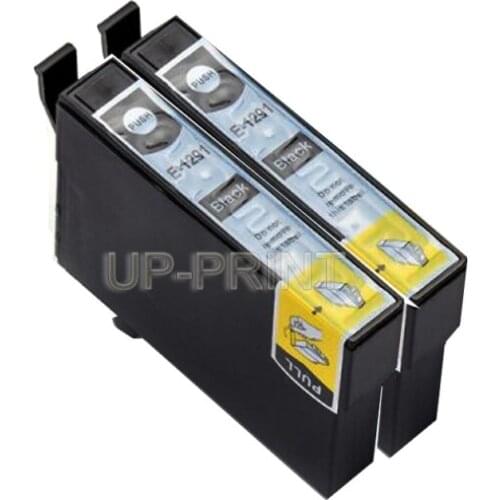 UP4pcs T1291 black ink cartridge Compatible for Epson WF-7015 WF-7525 WF7515 SX620 SX535 BX305 BX525 BX320 BX525 BX630 BX935