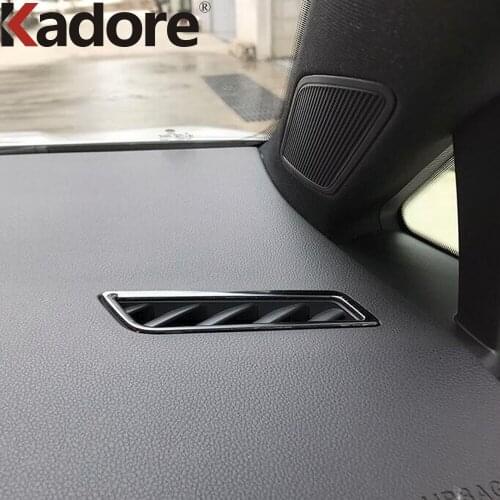 Car Interior Front Air Vent AC Outlet Cover Trim For Volkswagen Golf MK8 Pro R 2021 2022 Stainless Steel Accessories LHD