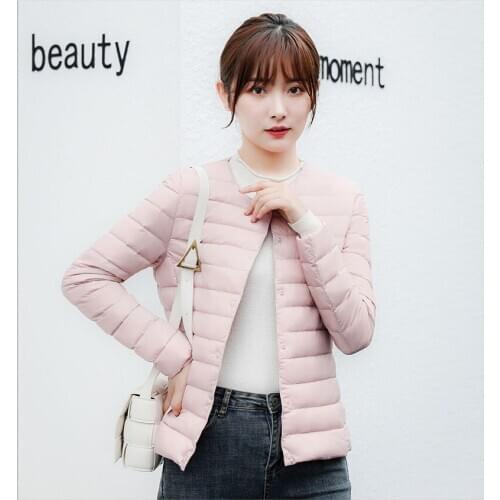 Womens Down Jackets Liner Woman Ultra Light 90% White Duck Down Soft Fabric Lightweight Coat Warm Female Windbreaker Parka