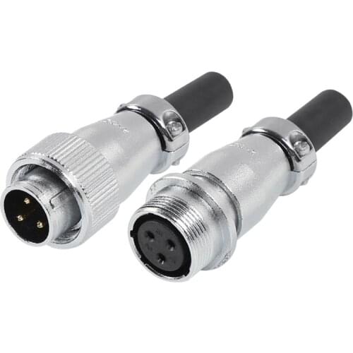 ZHQCN WS/TP16 TQ+ZQ Industrial Waterproof Connector 2 3 4 5 7 9 10 Pin In-line Male Plug Female Socket Motorcycle LED Lighting