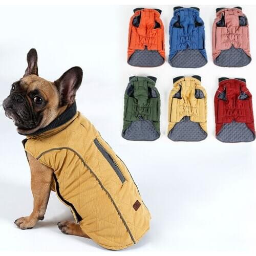 Winter Clothes For Small Dogs Warm Dog Coat Clothing For Chihuahua Yorkie French Bulldog Reflective Dog Clothes Puppy Pet Jacket