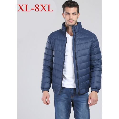 Plus size 8XL 7XL 6XL brand thicken winter down jacket men light down White duck down jacket top quality warm down parka jacket