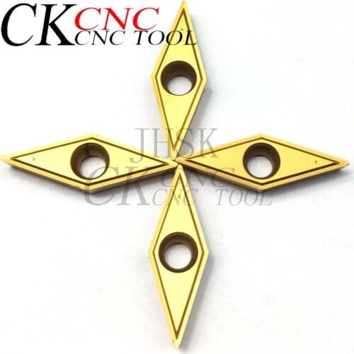 10PCS VBMT160404 BP010 VBMT160404 Carbide Inserts External cutter Lathe Turning Tools metal Cutting Tool For Steel