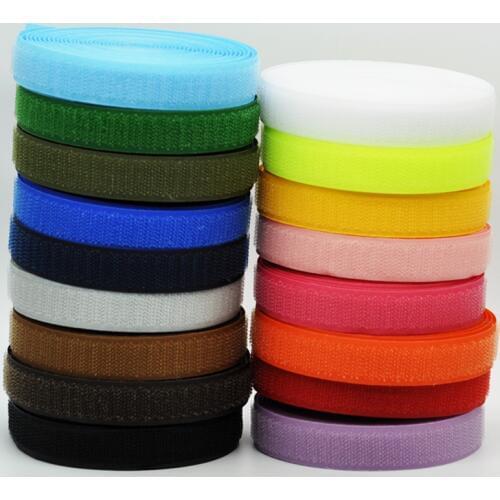 20mm 2yards/lot colorful Adhesive Hook and Loop Fastener Tape sew on Snap Fastener Sewing Accessories for home garment bag sh