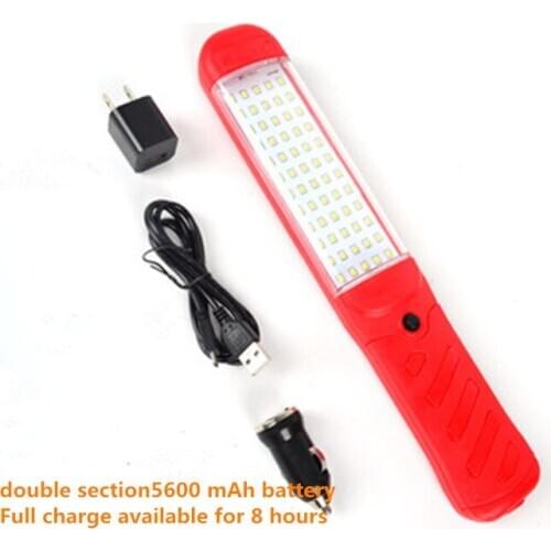 60 LED Rechargeable Work Lamp Car Inspection Light 2835 Magnet Light Auto Repair Light Super Bright Car Emergency Lamp