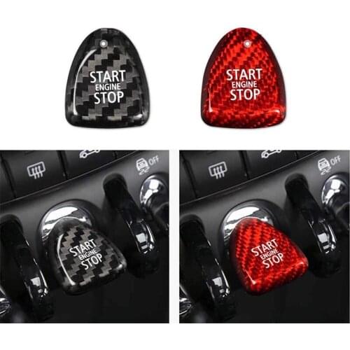 Car Engine Start Stop Button Cap Trim Ignition Cover 3D Sticker For BMW MINI F54 F55 F56 F57 F60 Interior Decorative stickers