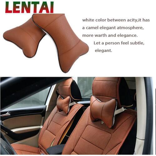 LENTAI Car Styling Neck Pillow Comfort For BMW E39 E90 E60 E36 F30 F10 E34 E30 Mini Cooper Audi A4 B8 A3 A6 C6 Q5 A5 Accessories