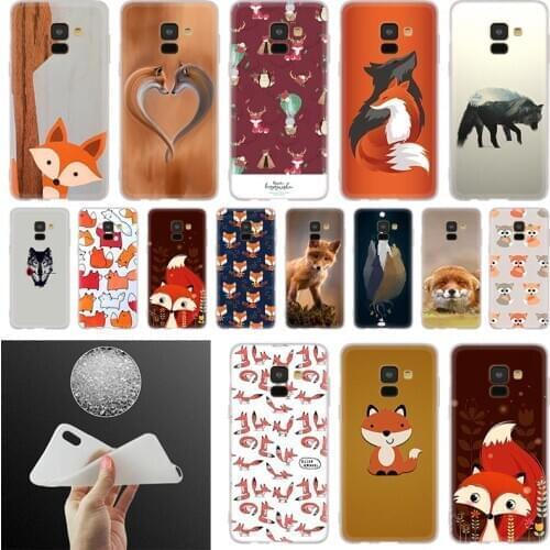 Animal More Cute Fox cat Phone Case For Samsung Galaxy A10 A20 A30 A40 A50 A60 A70 A6 A8 Plus A7 A9 2018 A3 A5 2017 Soft Cover