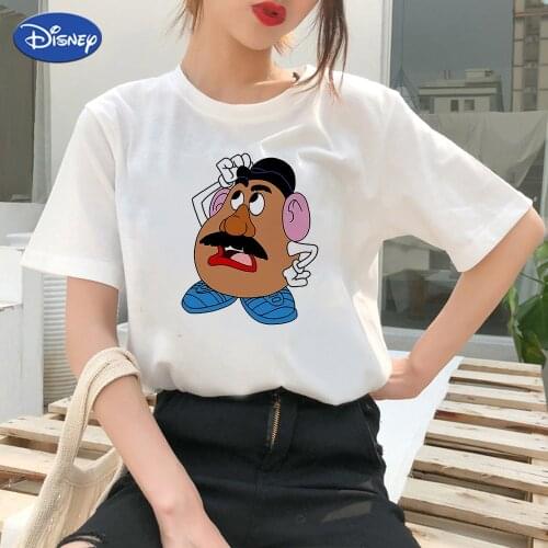 Disney Toy Story Women Clothes Mr.Potato Head Printed T Shirts Best Friends Harajcku Modern Casual Top Tee Streetwear T-shirt