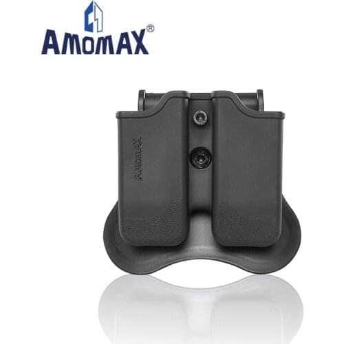 Amomax Double Magazine Pouch | Fits Beretta 92| Sig P226 P320|CZ P09 | CO2 Mags| Toyko Marui WE KJW KAS KWA M9 mags
