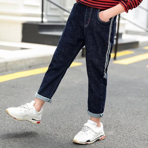 Children Jeans Baby Boys Denim Trousers 2 Colors Casual Fashion Pants For Kids Boy Clothing Spring Autumn Soft Warm Jeans Pant