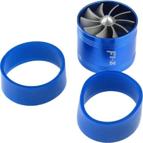 F1-Z Universal Single-Sided Turbine Engine Intake Turbocharger Intake Fuel Throttle Power Accessories Blue