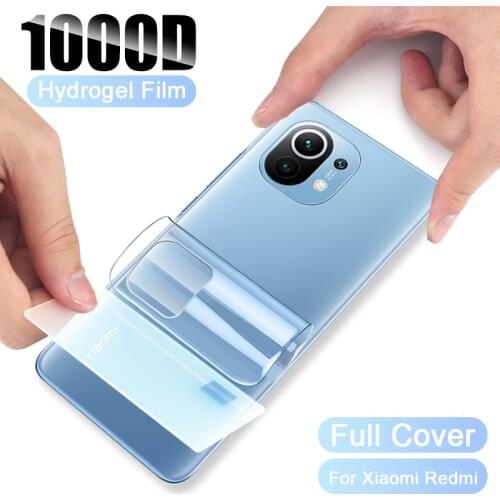 Back Hydrogel Film For Xiaomi Redmi Note 10 9 8 7 K40 Pro Max 9T Screen Protector Mi 11 Ultra Note 10 Lite 10T Poco X3 F3 M3 Pro