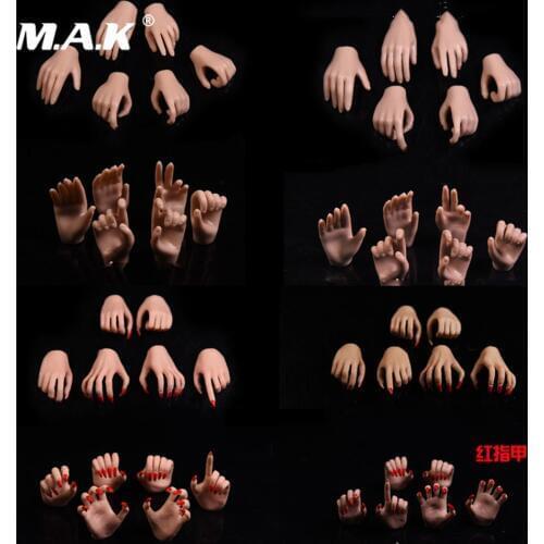Collectible Suntan/Pale Skin Hand Model 1/6 Scale Female Figure Accessory PHICEN/TBleague Hand Model 3 Pairs/Set for 12'' Body