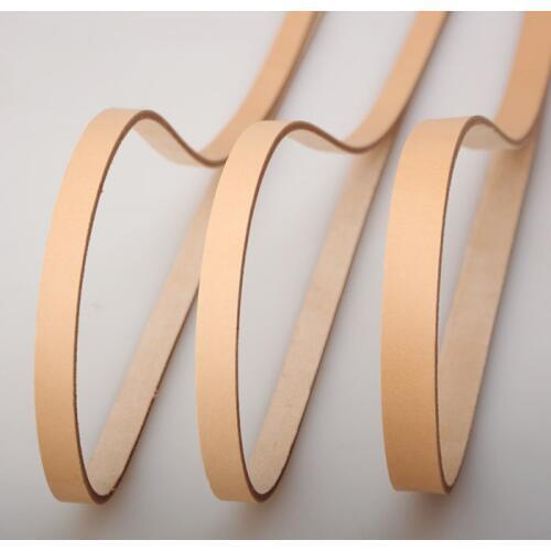 Cowhide leather skin vegetable tanned leather genuine leather belt strips luggage accessories bag shoulder straps 1.2 1.5 1cm