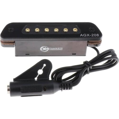 Multifunctional Soundhole Magnetic Pickup for Acoustic Guitar AGX-208 Simple