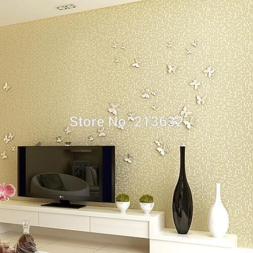 ZXqz 05 TV setting wall manufacturers selling modern minimalist living room wallpaper luxury Butterfly flowers wall cover 2017