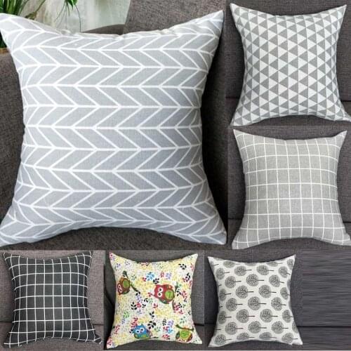 37 Geometric Printed Pillow Case Cover Square Linen cotton Pillowcase 40*40cm Decorative Throw Pillow Case Cover For Home l0726