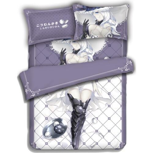 New Anime Cartoon Collection Quilt Cover Soft Printed Bedding Set With Pillow Cases Bed Sheet Duvet Cover Set