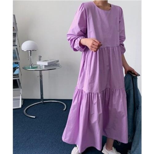 Womens Version Thin Long Sleeve Dress Design Sense Minority Loose Fit Fashion Tide Summer 2021 New Arrival X150