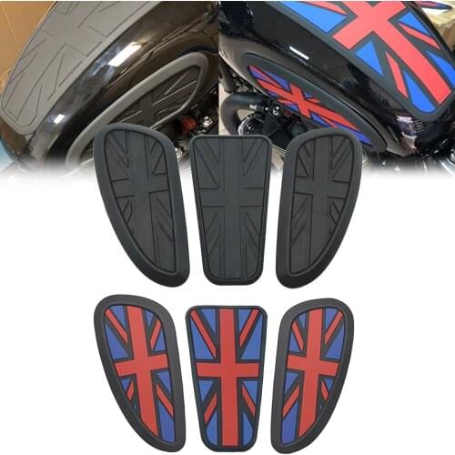 Retro Motorcycle Cafe Racer Gas Fuel Tank Rubber Sticker Protector Sheath Knee Tank pad Grip Decal For Triumph T120 T100