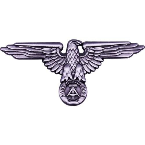 Vintage Masonic Eagle Brooch East German WH Visor Cap Perfect Matching