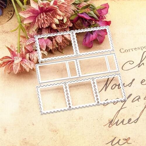 9.7x9.5cm Grid stamp Scrapbooking DIY Embossing Mothers Day paper dies cutting dies carbon steel cutter Metal die cards