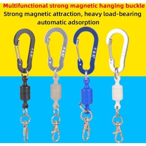Mountaineering Buckle key chain Outdoor Fishing Carabiner Anti-loss Rope Multifunction Magnetic Clasps Magnetic Lanyard
