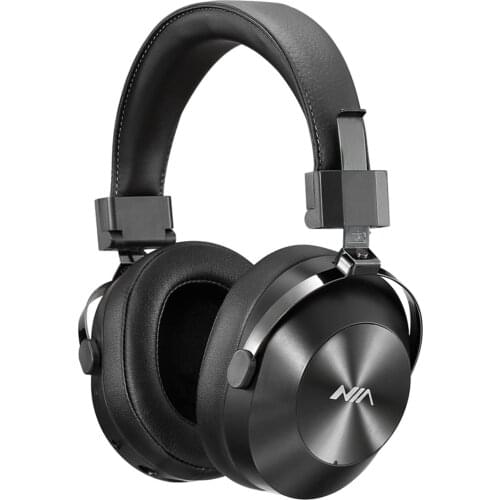 NIA X9 Foldable Over-ear Bluetooth Wireless Headphone Shocking Bass Music Headset with Mic support TF Card FM Radio 3.5mm AUX in