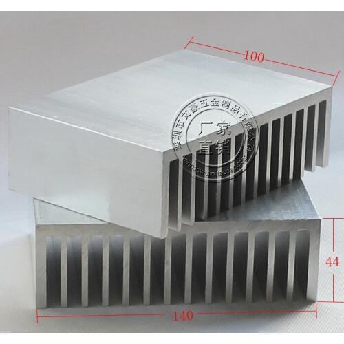 Fast Free ship 2pcs/lot High quality heat sink,high power radiator 100*140*44MM aluminum radiator panel