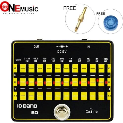 Caline CP-24 10 Band EQ True Bypass Design Guitar Effect Pedal with Free Connector
