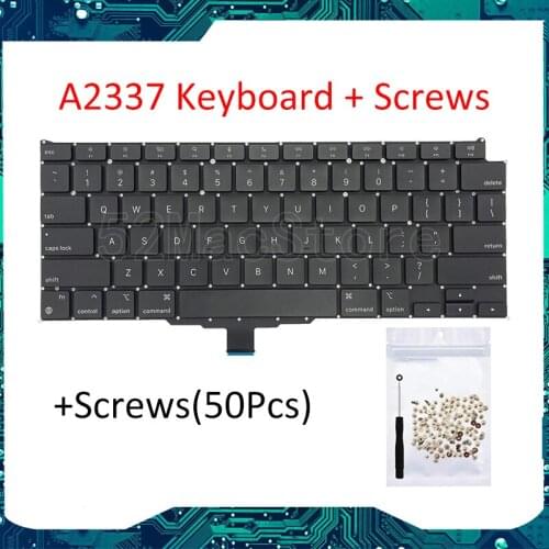 Laptop A2337 Keyboard UK US English French German Spanish Italian Danish for Apple Macbook Air Retina 13" M1 EMC3598 2020 Year