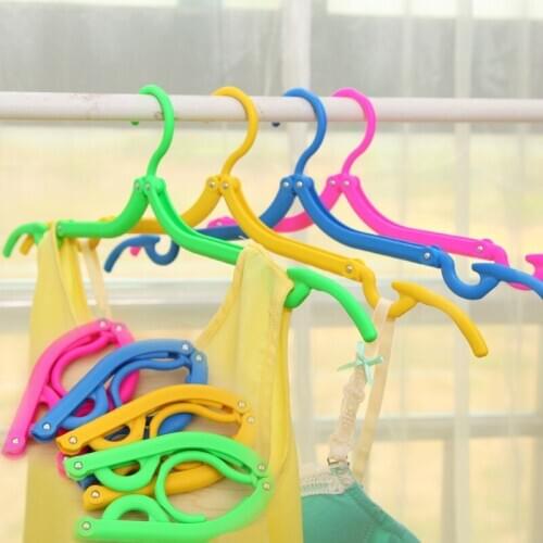 Easy travel folding clothes rack hangers Easy to carry on a business trip for travel abroad