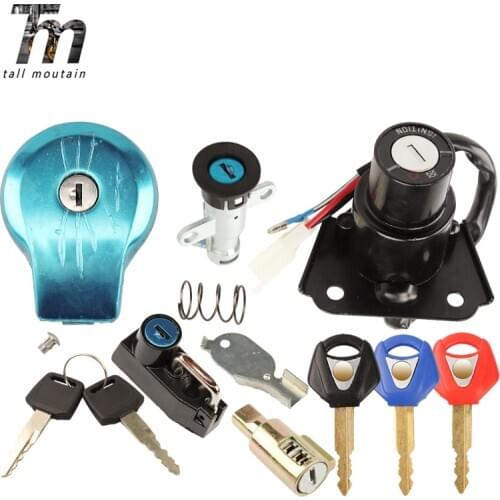For Yamaha XV250 XV400 XV125 Virago XV 535 250 Motorcycle Ignition start Switch lock set Fuel tank cover helmet seat add keys