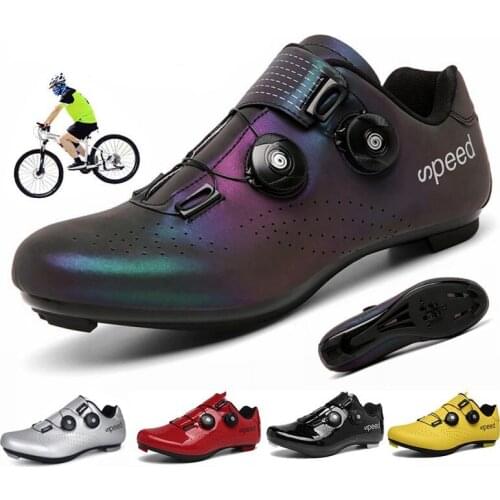 2021 New Cycling Shoes Men MTB Self-Locking Outdoor Bicycle Sneakers Racing Road Bike SPD Cleat Shoes Ultralight Sport Shoes
