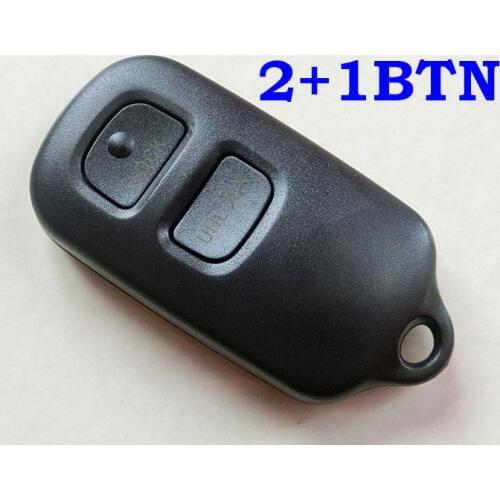 RMLKS New 2+1 Panic 3 Buttons Replacement Key Keyless Remote Shell Pad Cover Fob Case For Toyota RAV4 Prius Celica Highlander