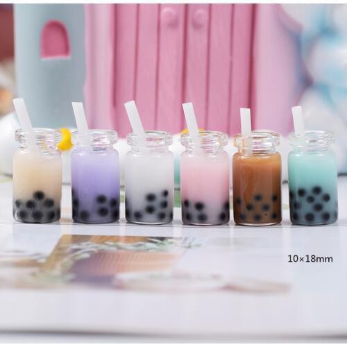 1Pcs Slime Charms 3D Simulated Tea Cup Slime Accessories Beads Making Supplies With Drawstring Pouch For DIY Crafts Scrapbooki