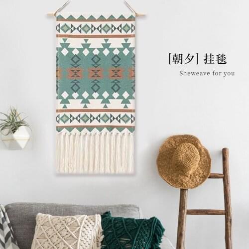 Nordic Wall Hanging Tapestry Girls Room Baby Nursery Decor Windchimes Home Decoration Cotton Linen Art Craft 50x70cm