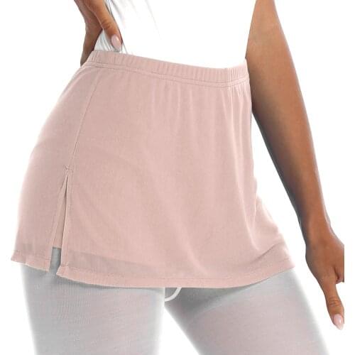 Women Girls Ballet Dance Practice Clothes Sides Split Skirt Leotards Adult Gymnastics Shorts Skirts for Ballet Leotard Ballerina