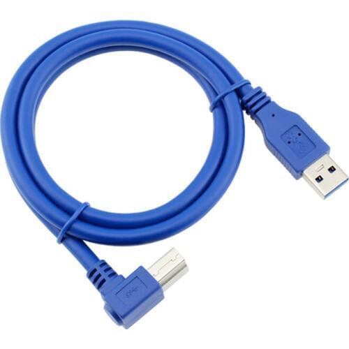 USB 3.0 A Male to USB 3.0 B Type Male BM Extension Printer Wire Cable USB3.0 Cable elbow 90 degrees