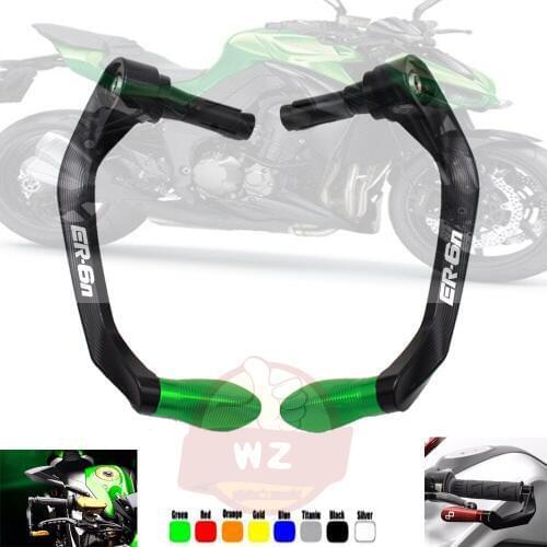 Universal 7/8" 22mm Motorcycle Handlebar Brake Clutch Levers Protector Guard For KAWASAKI ER6N ER-6N 2009 -2018