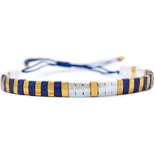 WT-B537 Multicol Bead Bracelet Women Bohemian Miyuki Bracelet Men Vintage Jewelry Boho Tila Beads Bracelet Jewelry Gift For Lady