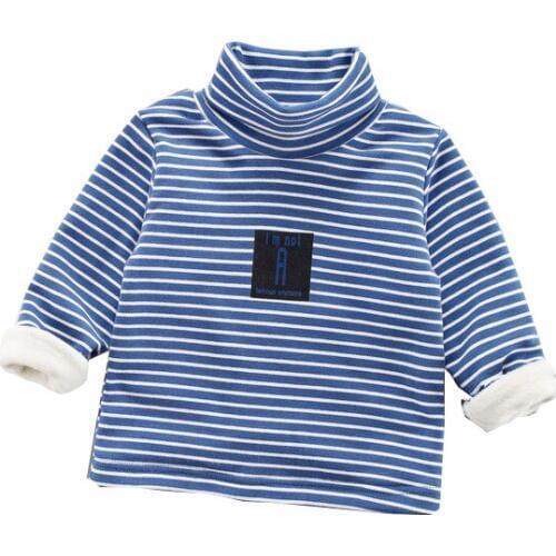 Winter Teenage Boys Girls Kids Thicken Shirt Top Tees Knitted Bottoming Turtleneck Shirts High Collar Pullover Sweater Clothes