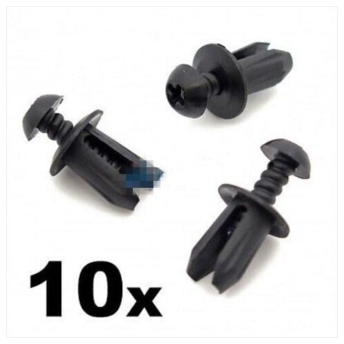 10x For Plastic Trim Fastener Clips- Used by BMW for Boot Lining, Shields, Ducts etc
