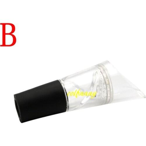500pc/lot Fast shipping Red Wine Aerator Plastic Wine Pourer Spiral Decanter Pour Spout Wine magic quick sober