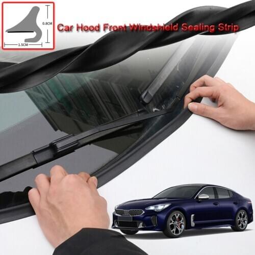 For Kia Stinger 2018-2020 DIY Car Seal Strip Windshied Spoiler Filler Protect Edge Weatherstrip Strips Sticker Auto Accessories