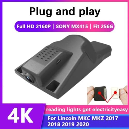 Car Driving Recorder Easy to install For Lincoln MKC MKZ 2017 2018 2019 2020 DVR Wifi Video Recorder Dash Cam Camera Full HD 4K